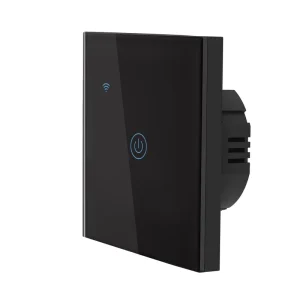 WiFi 1-Gang Smart Touch Wall Light Switch with App Remote Control