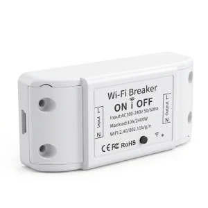 WiFi 10A App-Controlled Timer Module, Wireless Smart Relay Switch, PC Material