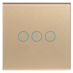 WiFi 3 Gang Tempered Glass Touch Wall Light Switch