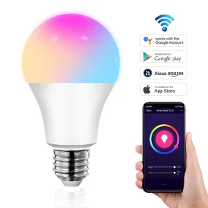 WiFi A60 9W App-Controlled SMD LED Smart Bulb for Home Hotel and Outdoor Use