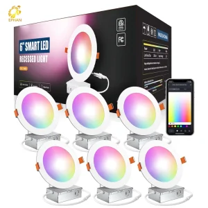 WiFi-Controlled RGBW LED Panel Light Adjustable Smart Matter Ceiling Light for Home Downlight