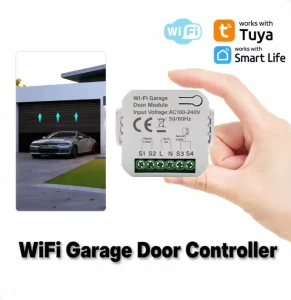 WiFi Garage Door Controller Opener Smart Switch Module Voice and App Control Compatible with Alexa and Google Home