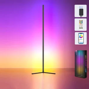 WiFi Intelligent Floor Lamp Music Magic Color Atmosphere Lamp Living Room Bedroom RGB Corner Lamp