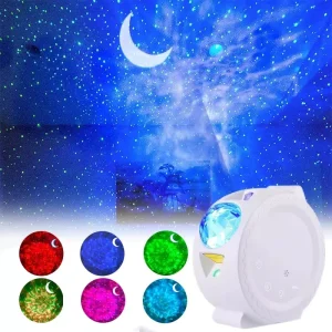 WiFi LED Laser Galaxy Projector Starry Night Light Voice Control Mini Stage Light