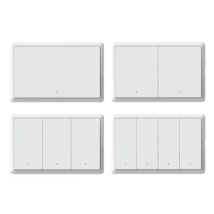 WiFi Matter Push Wall Light Switch 1 2 3 4 Gang With Neutral Wire
