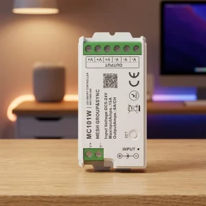 WiFi Mini Dimmer 4 Zone Smart LED Strip Controller with Remote Music Sync CCT Group Control 5 24V DC 144W 6A