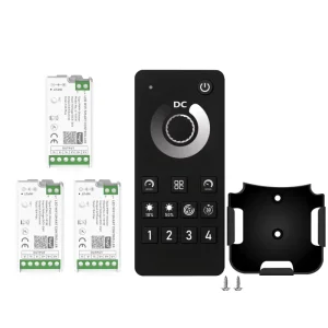 WiFi Mini Dimmer 4 Zone Smart LED Strip Controller with Remote Music Sync CCT Group Control 5 24V DC 144W 6A