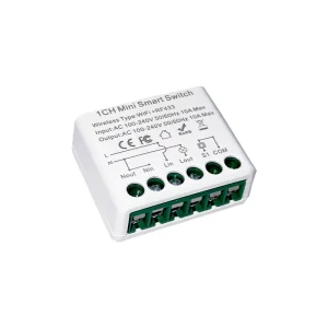 WiFi RF433 10A IP22 Smart Light Switch Module with APP Remote Control