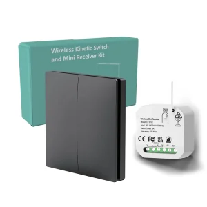 WiFi RF433 Receiver 10A Waterproof Smart Light Control Remote Switch, No Battery, No Wiring