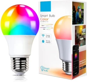 WiFi RGB A60 LED SMD Smart Bulb No Flicker for Indoor Holiday Lighting
