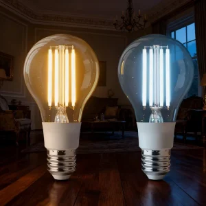 WiFi Smart AC E27 LED Filament Bulb with Voice and App Control Adjustable Color Temperature and Brightness Plastic