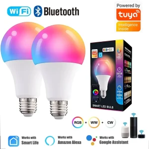 WiFi Smart Bulb E27 RGB 110V/220V with Voice and App Control