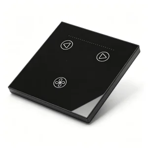 WiFi Smart Fan Wall Switch with Ceiling Fan Speed Control, Touch Panel, App and Remote Control