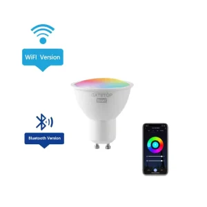 WiFi Smart GU10 LED Spotlight 6W RGBW 85-265V Dimmable with Alexa and Google Home Control