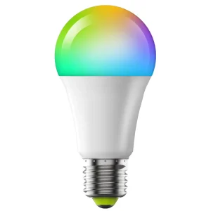 WiFi Smart LED Globe Bulb with Dimmable Color, E26/E27/B22 Base, Black Cloth Wall Cover and Remote Control
