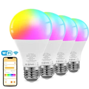 WiFi Smart Light Bulb RGB E26 Color Changing Multicolor