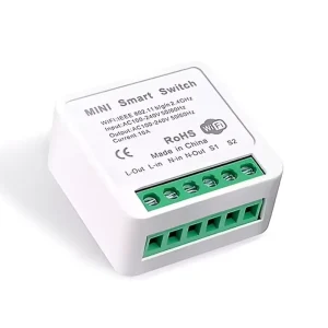 WiFi Smart Switch Module 16A Mini Breaker with App Remote Control for Home Lights
