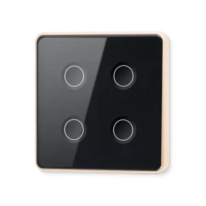 WiFi Tempered Glass Smart Touch Light Switch 1 2 3 4 Gang No Neutral Wire App Remote Control