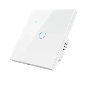 WiFi Touch Light Switch with Tempered Glass Panel Smart Life App Wall Control PST-TY-E1