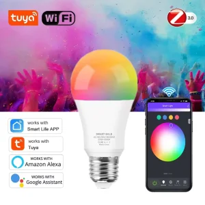 WiFi Zigbee RGB Smart LED Bulb E27 110V 220V Alexa Google Home