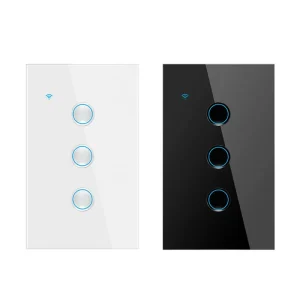 WiFi Zigbee Remote Control Concave Tempered Glass Smart Wall Switch