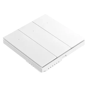 WiFi Zigbee Smart 3-Way ABS 10A Wall Light Switch with Neutral and App Control for Home and Hotel