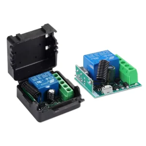 Wide Voltage 12V Single Wireless Remote Switch Door Motor Smart Home LED Lighting Control with Time Delay