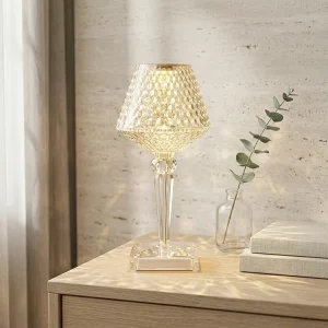 Wine Cup Shape Modern Adjustable Cordless LED Desk Lamp USB Type C Rechargeable Touch Dimming Portable Table Lamp
