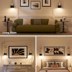 Wireless Battery-Powered LED Wall Lamp for Bedroom Living Room & Corridor Modern Design UL ETL Certification