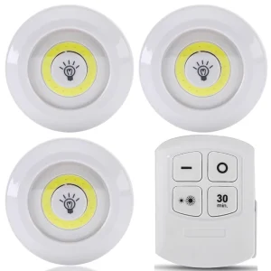 Wireless COB Dimmable Mini LED Under Cabinet Light with Remote Control