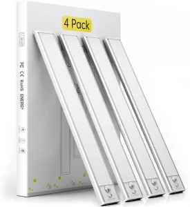 Wireless Cabinet Light with Motion Sensor No Wiring Needed USB Rechargeable for Closet Pantry