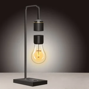 Wireless Charging Magnetic Levitating Floating Wireless LED Light Bulb for Desk Lamp Home Room Office Decor