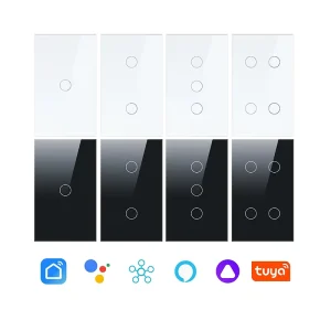 Wireless Digital Smart Wall Light Switch, On/Off, UK/EU/US Standard, WiFi Power Switch