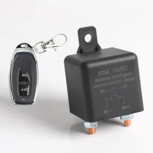 Wireless Dual Remote Car Battery Disconnect Relay Master Kill Cut off Switch 12V
