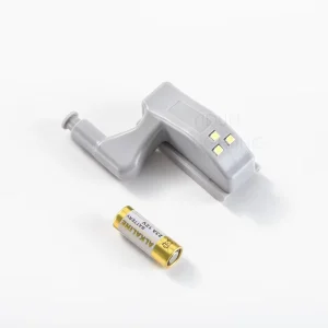 Wireless Hinge LED Cabinet Lamp, White, 12V, Motion Sensor, Plastic