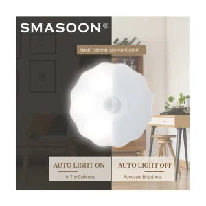 Wireless LED Warm White Night Light, Mini, Plug-In Sensor Lamp, for Children’s Bedroom