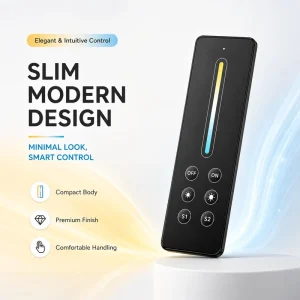 Wireless Light Remote Control RF 2.4GHz Touch Dimmer CT Color Temp LED Strip Controller 30M Range Single Zone Ceiling Lamp Smart