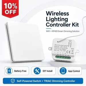 Wireless Light Switch Kit, Remote Control WiFi Switch Controller, OEM ODM, for Renovation