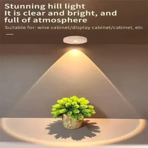 Wireless Magnetic LED Cabinet Light Remote Motion Sensor 3 Color Dimmable Rechargeable for Wardrobe Shelf Closet No Drilling