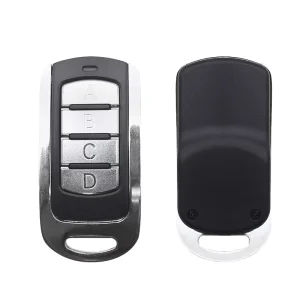 Wireless Metal 4 Button RF Remote Control Transmitter Rolling Code for Garage Door 433.92MHz YET074