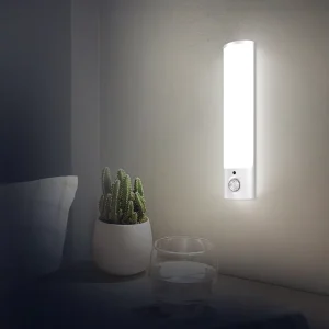 Wireless Mini USB Rechargeable LED Infrared Motion Sensor Night Light