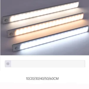 Wireless Portable LED Sensor Cabinet Light USB Rechargeable Night Light for Wardrobe and Hallway