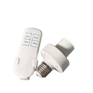 Wireless RF Delay Switch Socket for E27 Light Bulbs 220V 50m Range Battery Powered