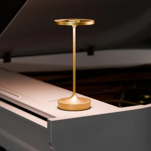 Wireless Rechargeable Touch Control Table Lamp with Simple Modern Design for Home Decor Living Room Desk Bedside Use