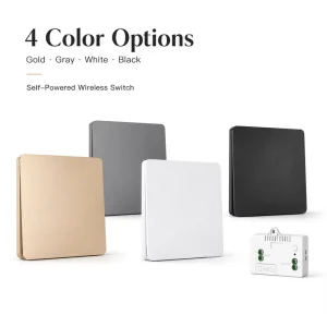 Wireless Remote Control 10A Waterproof ABS PC Material Wall Light Switch with RF433