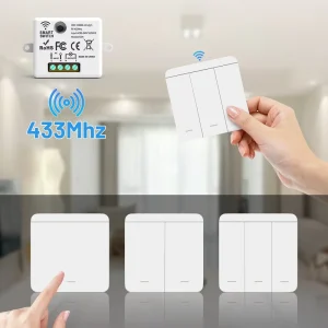 Wireless Remote Control Switch Conversion Kit Wiring-Free Smart Home Automation Controller RF433 WiFi Technology