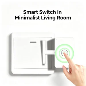 Wireless Remote Control Switch for Dorms & Rented Rooms with Automatic On Off Lighting and CR2025 Battery