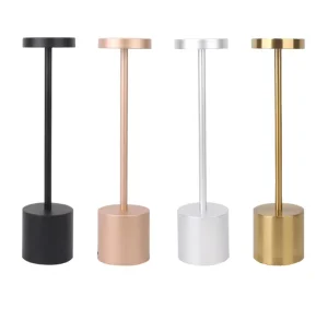 Wireless Retro Table Lamp USB Rechargeable Cordless Night Light Stepless Dimming Table Lamp