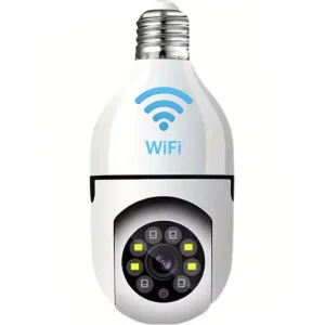 Wireless Smart Mini Bulb Camera with CMOS Sensor and Zoom for Indoor Use