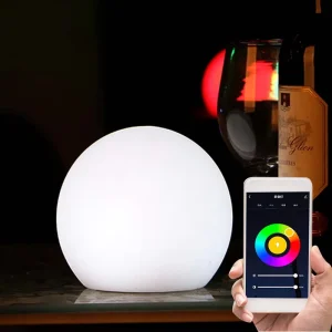 Wireless Tuya App-Controlled Smart Rechargeable LED Table Lamp for Living Room Restaurant